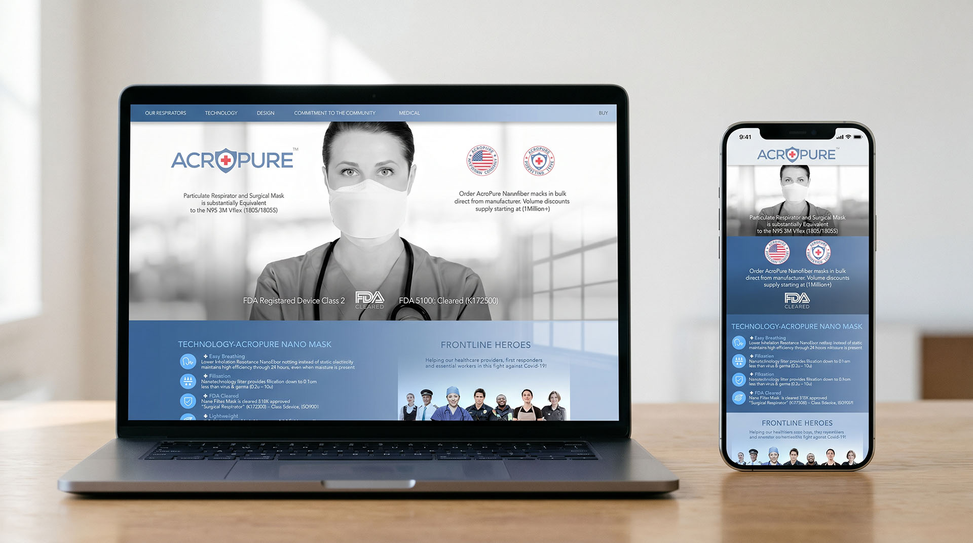 Acropure Web Experience